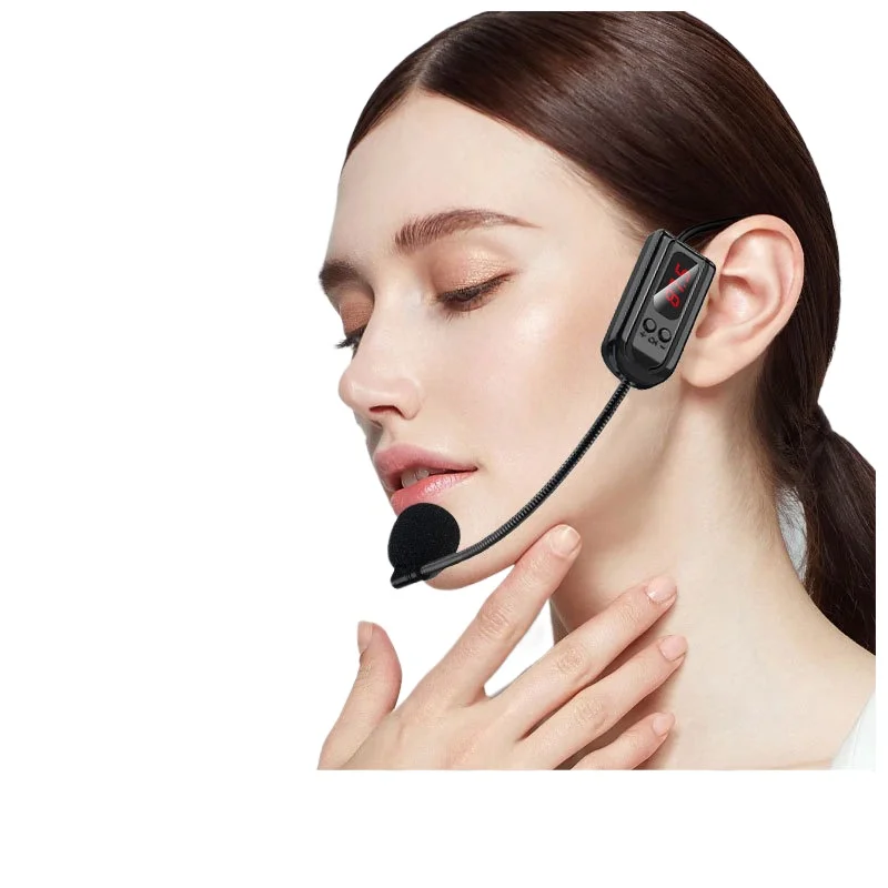 FM Wireless Microphone Headset Mic For Voice Amplifier Speaker Karaoke Computer Teaching Meeting Yoga Singing FM Microphone