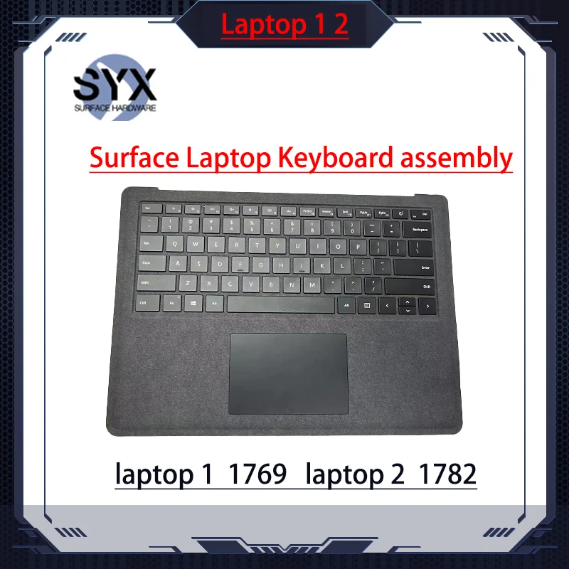 

For Microsoft Surface Laptop 1 Keyboard Laptop 2 Keyboard with Touchpad Keyboard Cable Original Keyboard Black 1769 1782