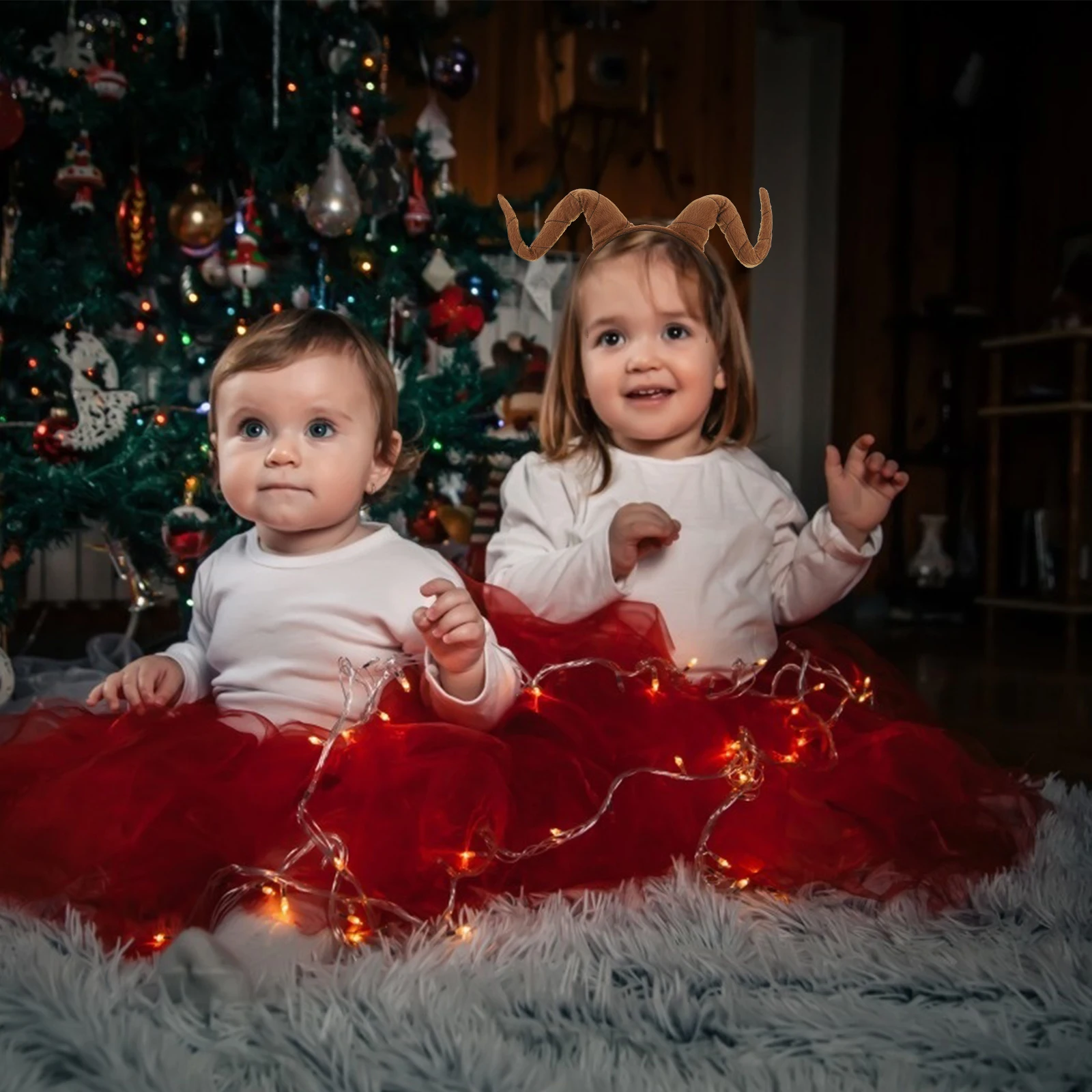 

Simulation Antelope Horn Hair Hoops Lightweight Unique Design Party Photo Prop Easter Christmas Headband Exaggerated