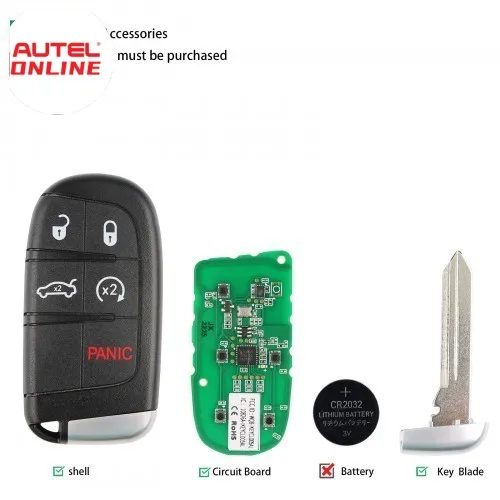 Autel IKEYCL005AL Universal Remote Smart Key 5 Buttons For Chrysler