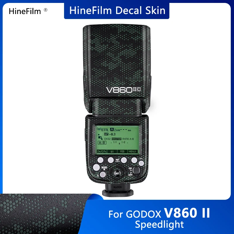 

V860 II V860II Camera Speedlight Decal Skins Wrap Cover for Godox V860II-C V860II-N V860II-S V860II-O Flash Light Sticker