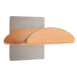 Universal Headphone Wall Mount Simple Hook Wood Headset Hanger Stand Headphone Holder Display Headphone Hanger