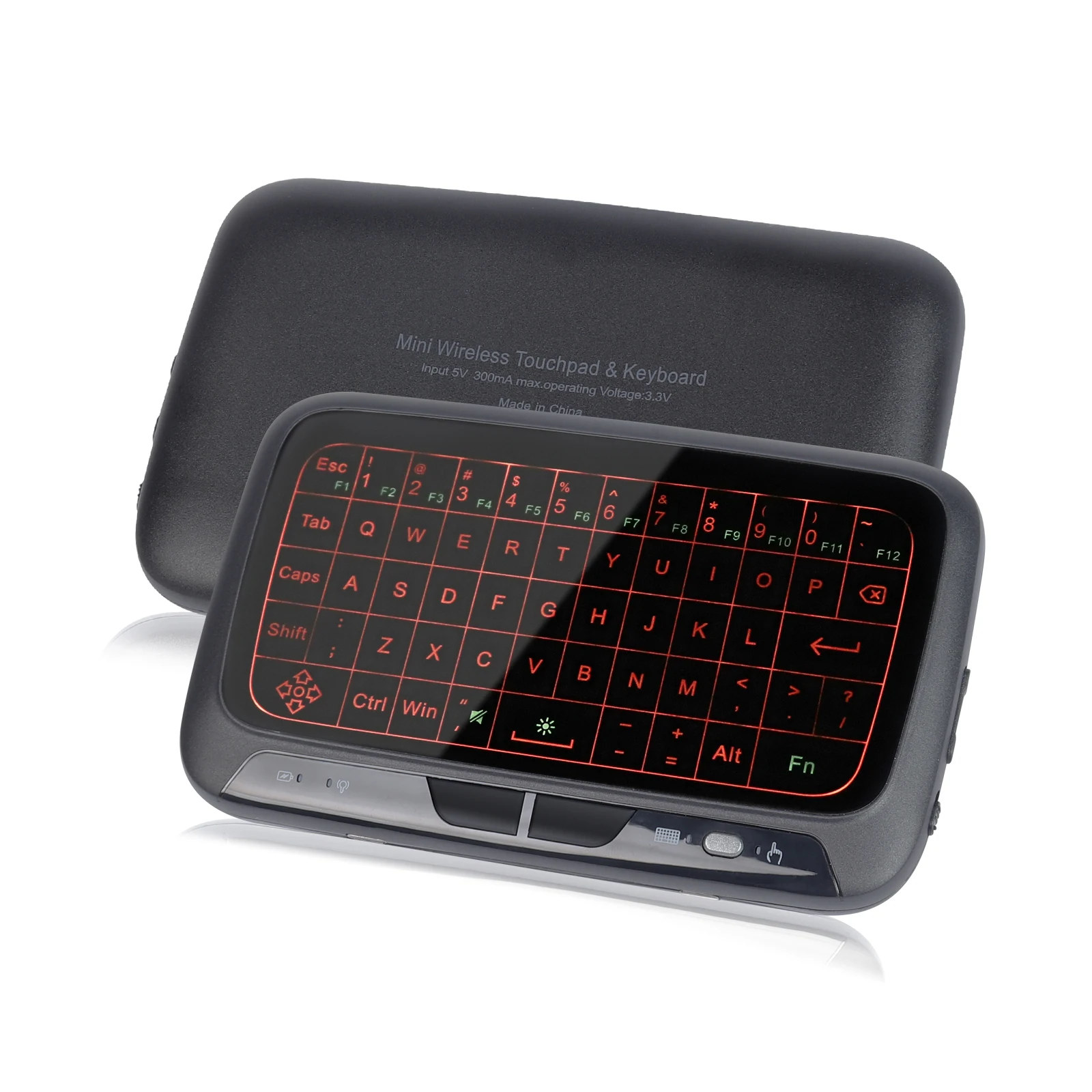 

2.4GHz Mini Keyboard Full Screen Touch Wireless Air Mouse QWERTY Rechargeable Touchpad Backlight For Smart TV PS3 Laptop PC