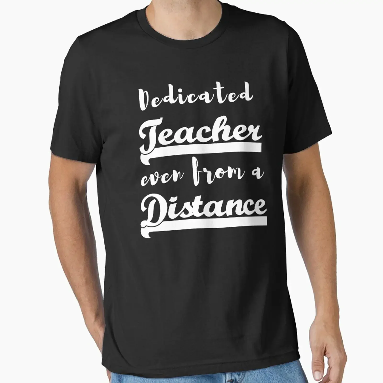 Dedicated Teacher Even From a Distance designed and sold by Farid94 vintage Washed Soft homme Breathable designer clothes