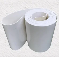 Perimeter:3000x150x1mm White pvc conveyor belt