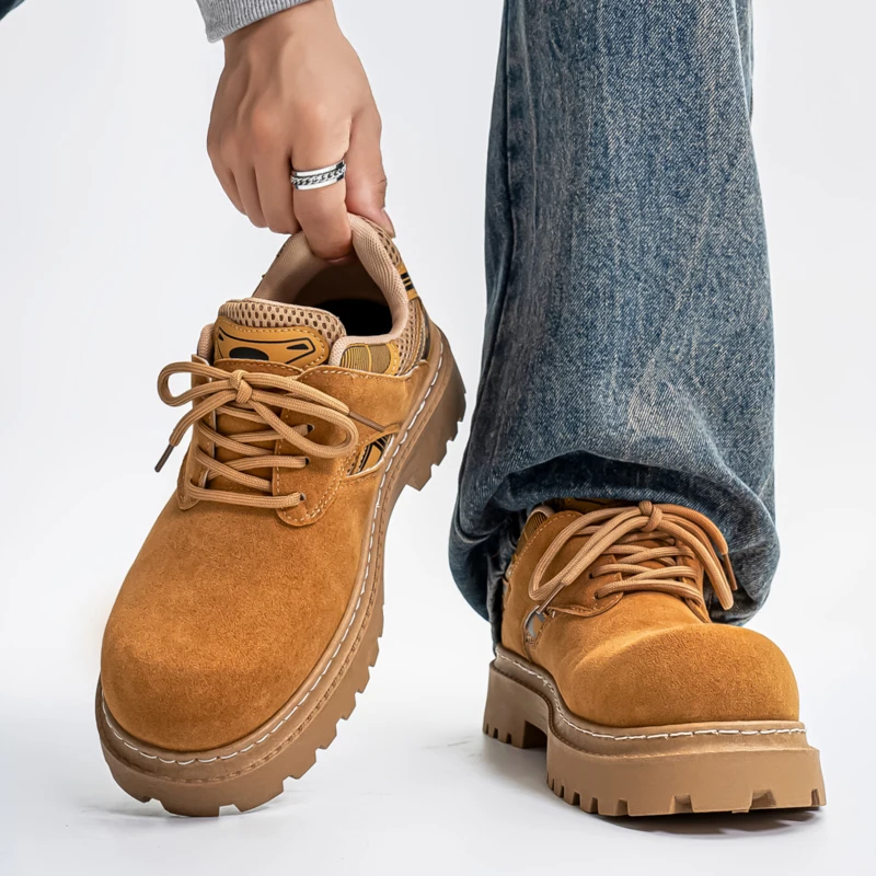 

Мужские повседневные кожаные туфли-мокасины на весну-осень, мягкие, износостойкие, с резиновой подошвой