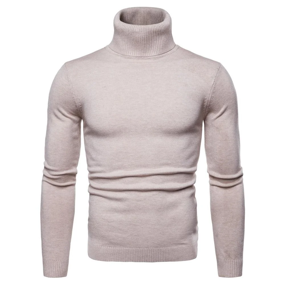 

Turtleneck Cashmere Sweater Men 2024 Autumn winter New Casual Solid Color Classic Knitwear Robe Pull Homme Pullover sweaters