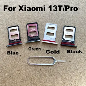 Bilashmart Xiaomi 13T Pro Sim Card Tray Slot Holder Socket Adapter Connector Repair Parts Replacement MI