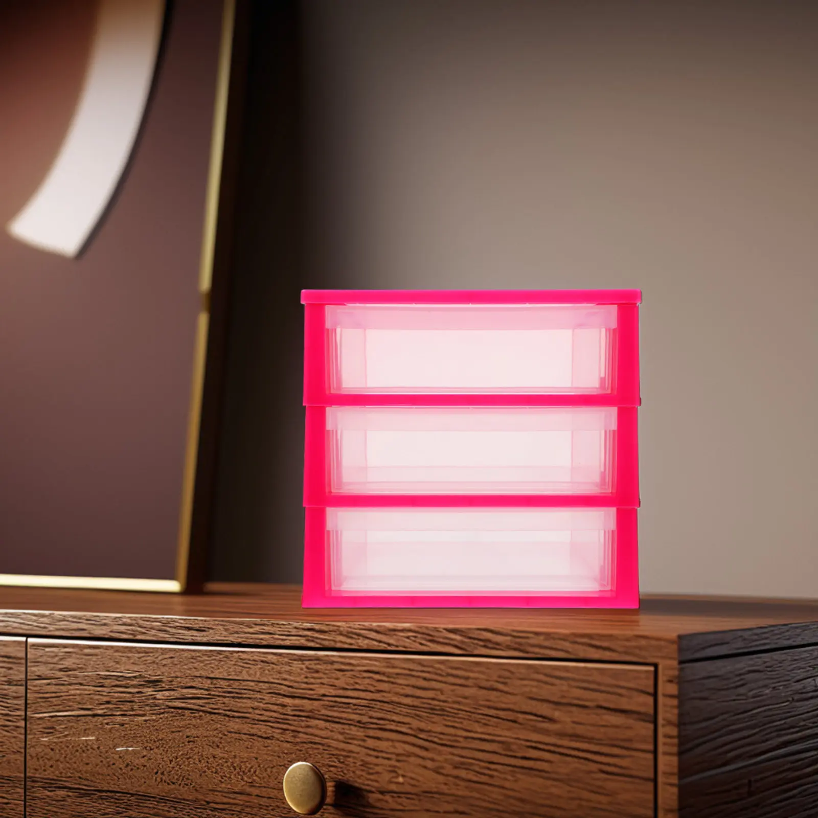 

Трехуровневый настольный органайзер с выдвижными ящиками, прозрачный пластиковый контейнер для канцелярских принадлежностей, офисных товаров, аксессуаров для дома, класса и рабочего стола