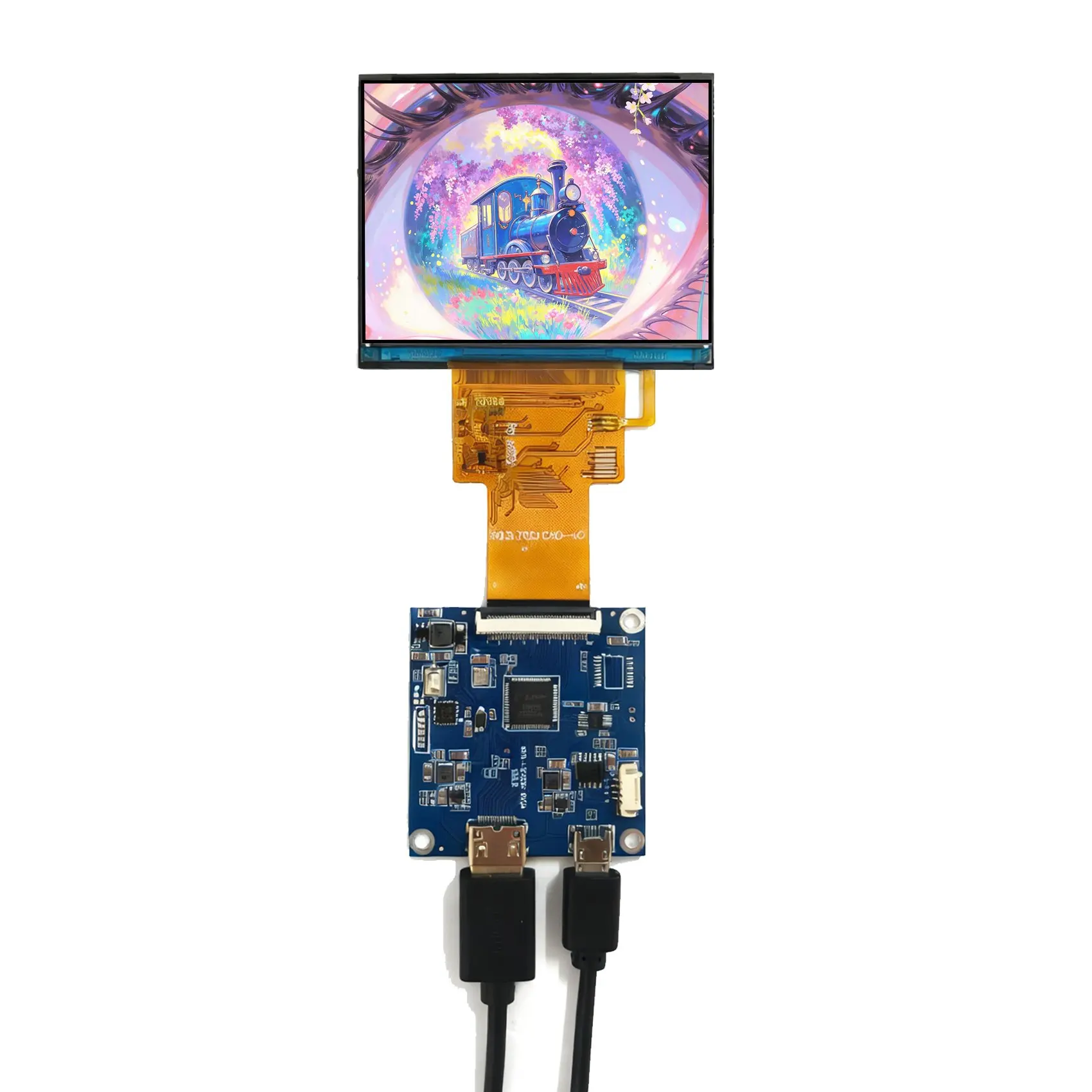 Vsdisplay 3.17Inch 1024X768 Ips 500 Nits Brightness Lcd Panel 40 Pin Mipi Lcd Display and Micro H/D Lcd Control Board