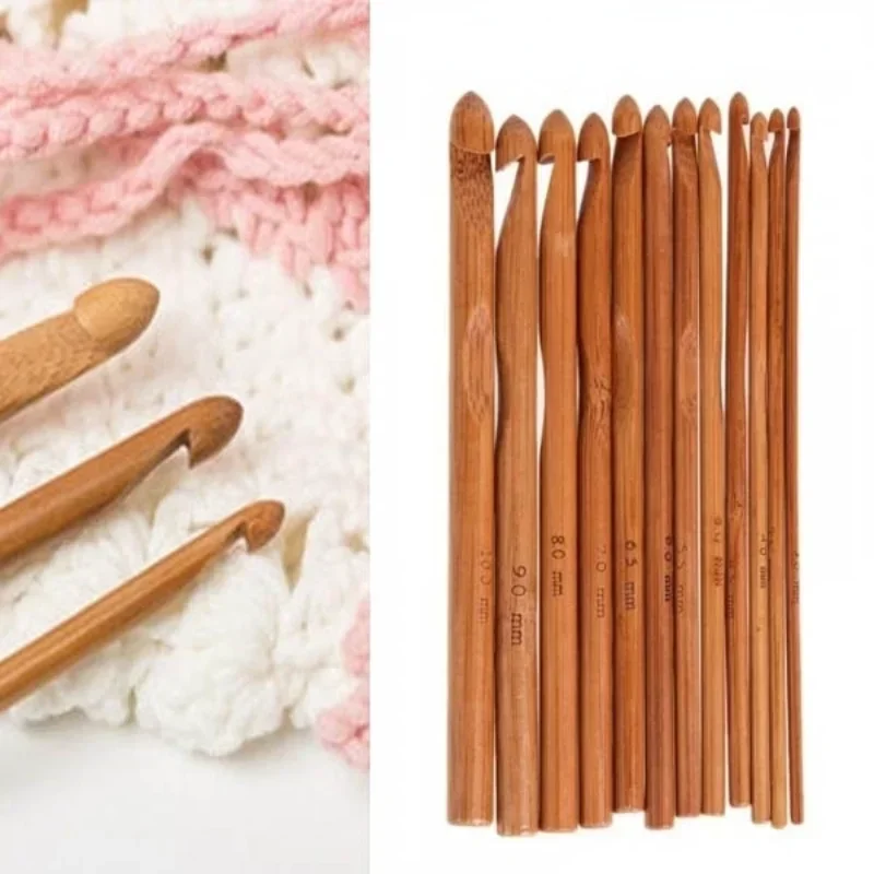 12pcs/set Bamboo Crochet