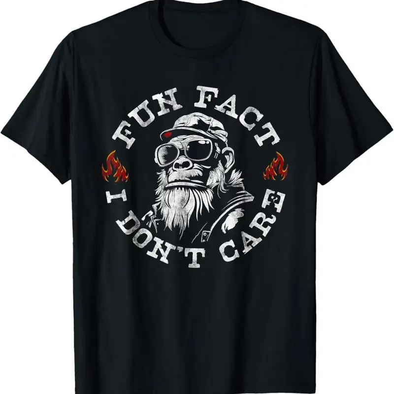 

Новая ограниченная футболка Fun Fact I Don't Care Cool Grandpa Swag Gorillas