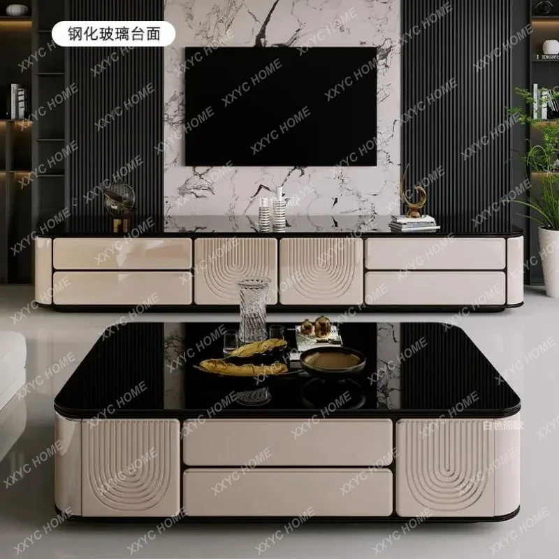 XX Coffee table modern simple light luxury microcrystalline stone high-end villa living room household high-end