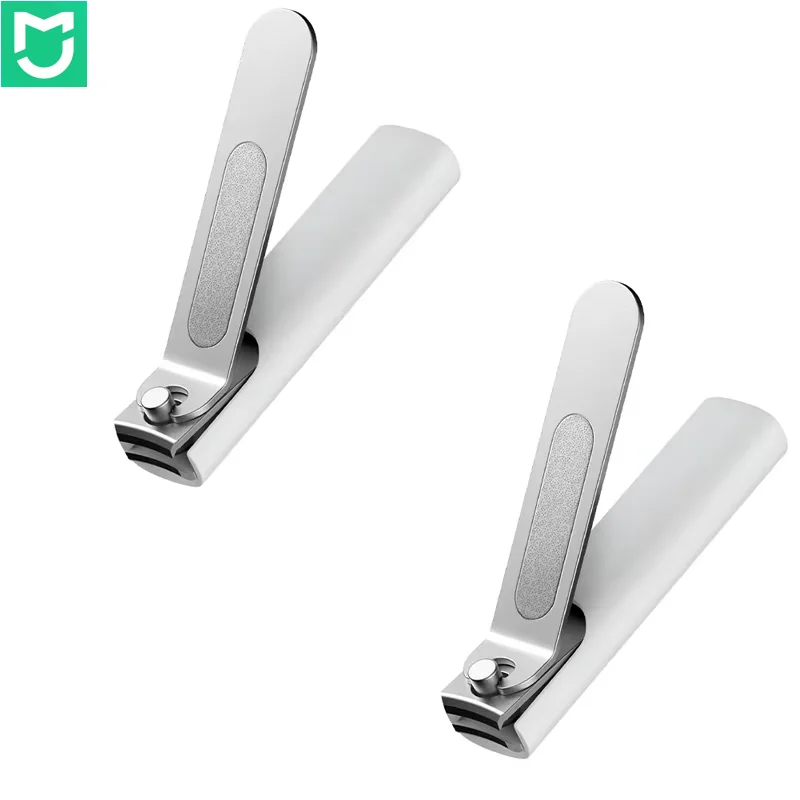Original Xiaomi Mijia Stainless Steel Nail Clippers With Anti-splash cover Trimmer Pedicure Care Nail Clippers Professional File