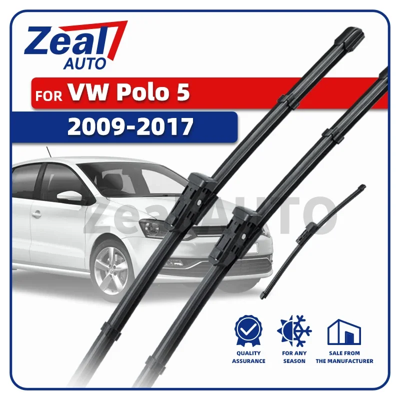 

Передние и задние щетки стеклоочистителя с левым рулем для Volkswagen VW Polo 5 V MK5 Hatchback 2009-2017 GTI Лобовое стекло 24 "16" 11 "Дождевая щетка Аксессуары