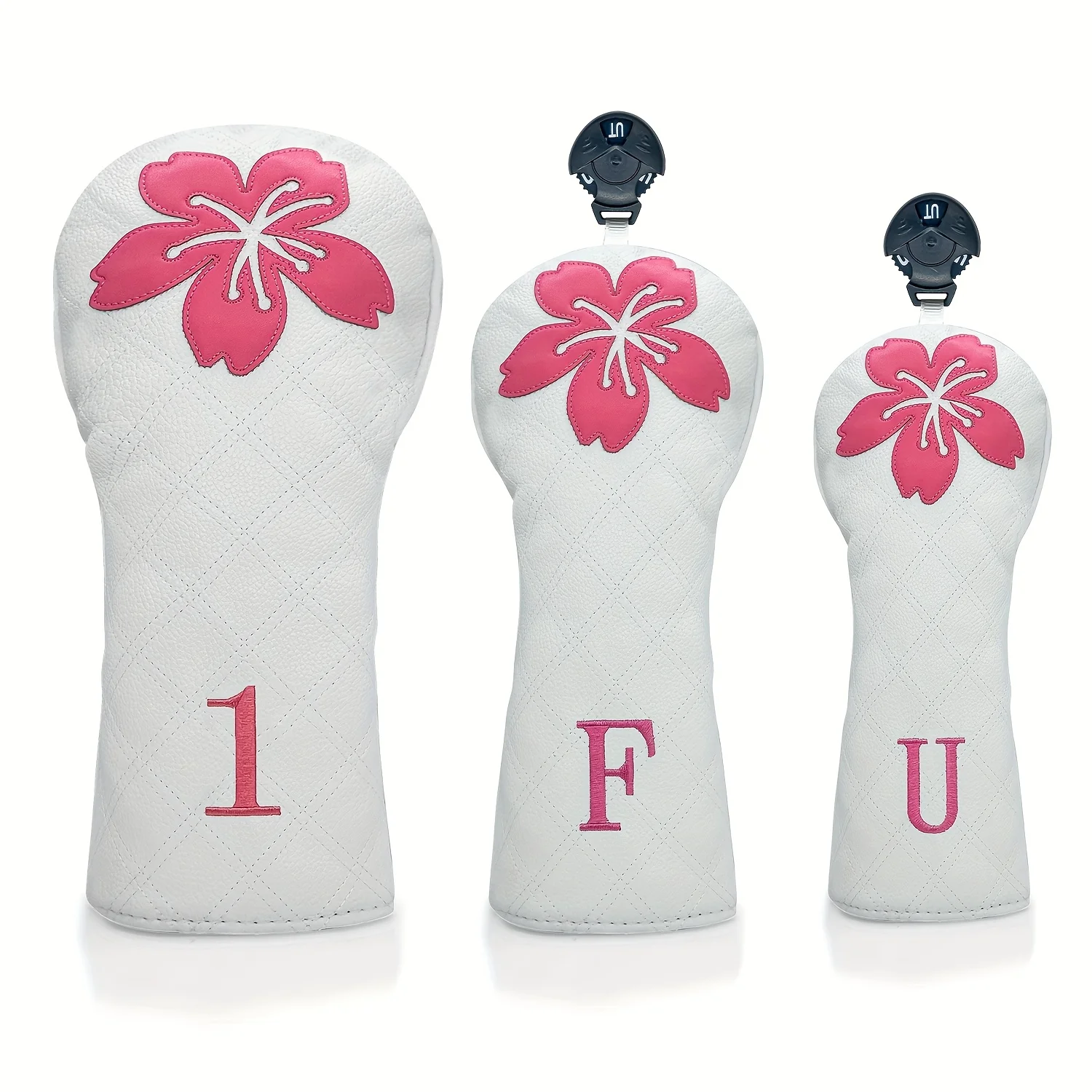 Customized Golf Club Head Covers with Wooden & Push Rod Design - Waterproof Synthetic