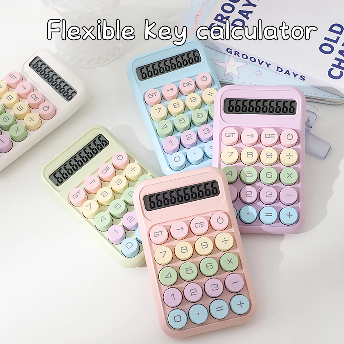 

1 small square sugar calculator, 10-digit dopamine calculator, suitable for use in schools, homes, shopping malls, and banks