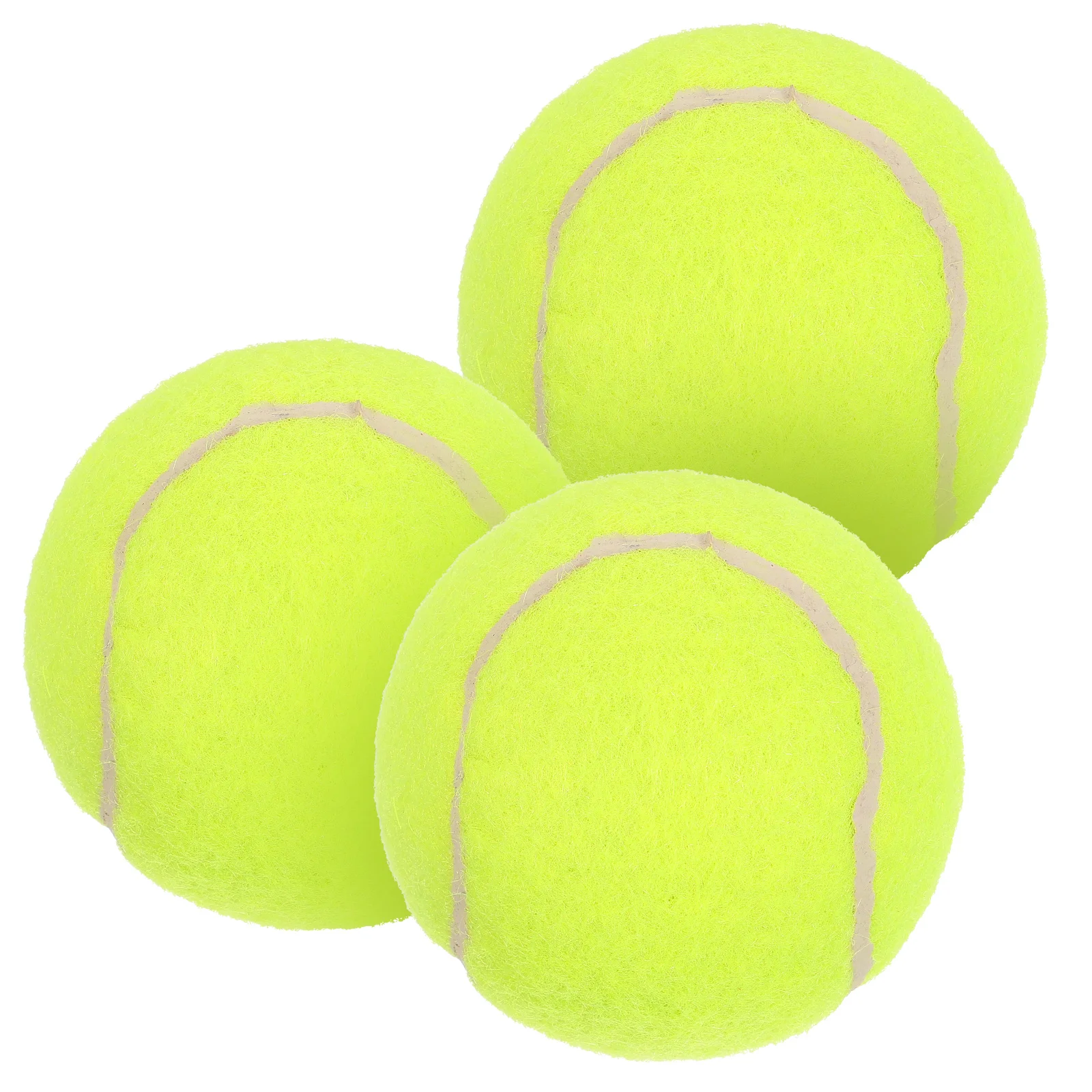 

3pcs High Bounce Durable Rubber Practice Professional Tennis for Indoor Bounce Training Tennis Outdoor Self Training