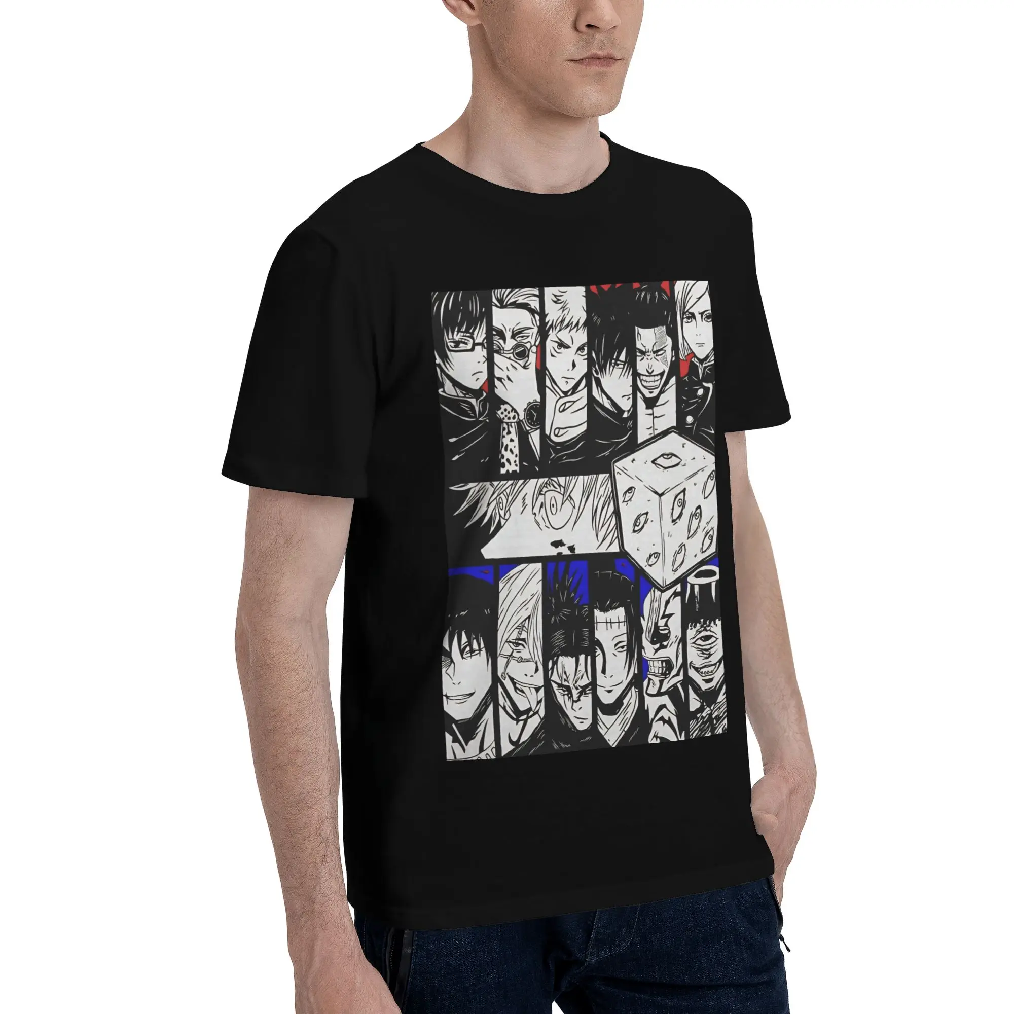 Sorcerers Cuts  Graphic 100% Cotton T-Shirt Bandai Jujutsu Kaisen Tops Tees For Men