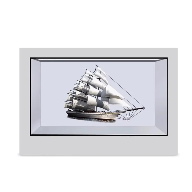 3D Transparent LCD Display Cabinet Window Light Transmission Touch Machine Monitor 21.5/32/43/55 Inch