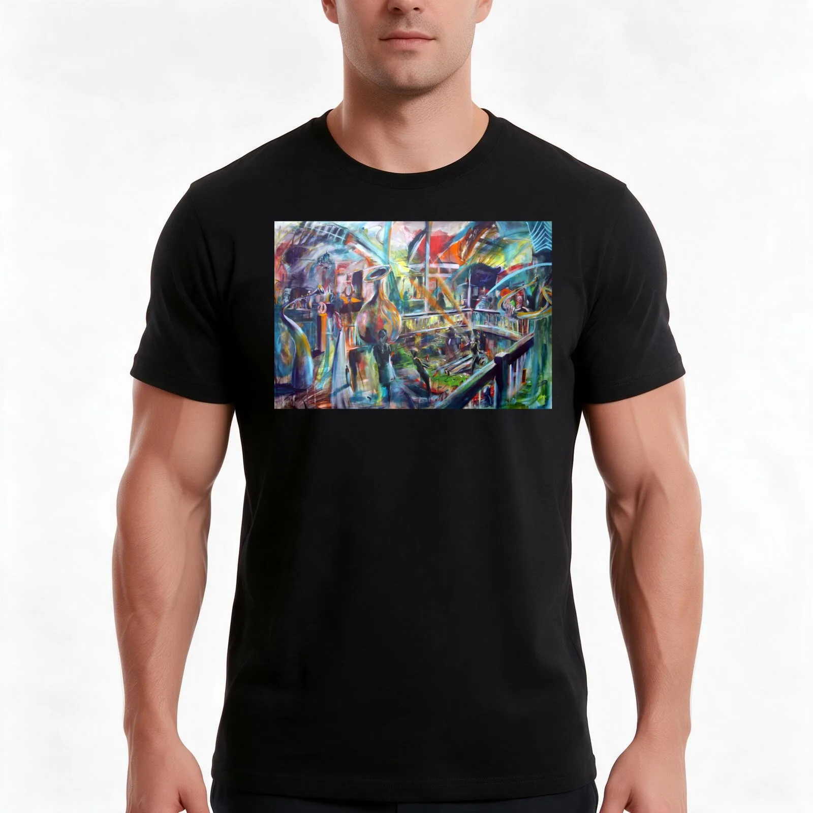 Lucas Sulton - GLASSBLOWER -artist Bob Gammage T-Shirt Summer Casual Cotton Tee Oversized Streetwear Tops Unisex Men Women