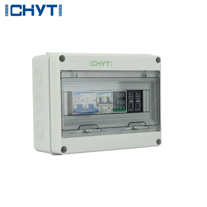 Waterproof Outdoor IP65 Solar PV Array Strings DC Surge Lightning Protection AC Voltage Protector Combiner Box