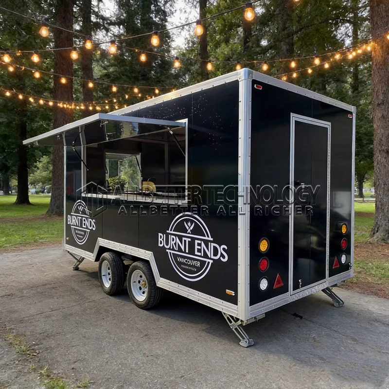 

Allbetter Mobile Kitchen Food Trailer Fast Food Concession Hot Dog Taco Pizza Fries Ice Cream Coffee Machine CE