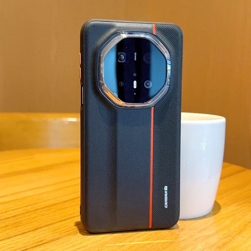 

Для Huawei Mate 70 60 RS Pura 80 70 Ultra Pro Plus чехол для телефона с покрытием из ПК с большим отверстием, тройное цветное металлическое кольцо для объектива, противоударный чехол