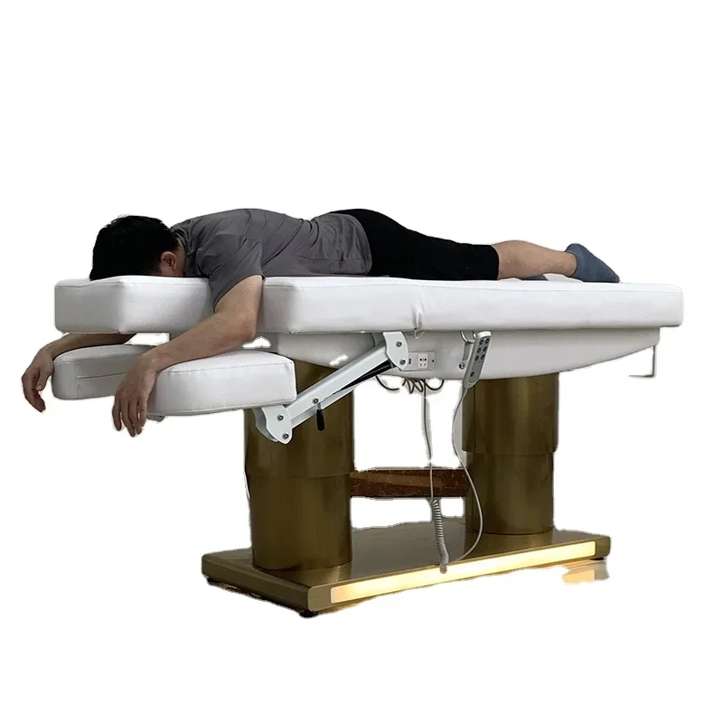 Fashion Foot Control 4 Motor Electric Spa Bed Beauty Clinic Massage Treatment Bed Tables With Motors