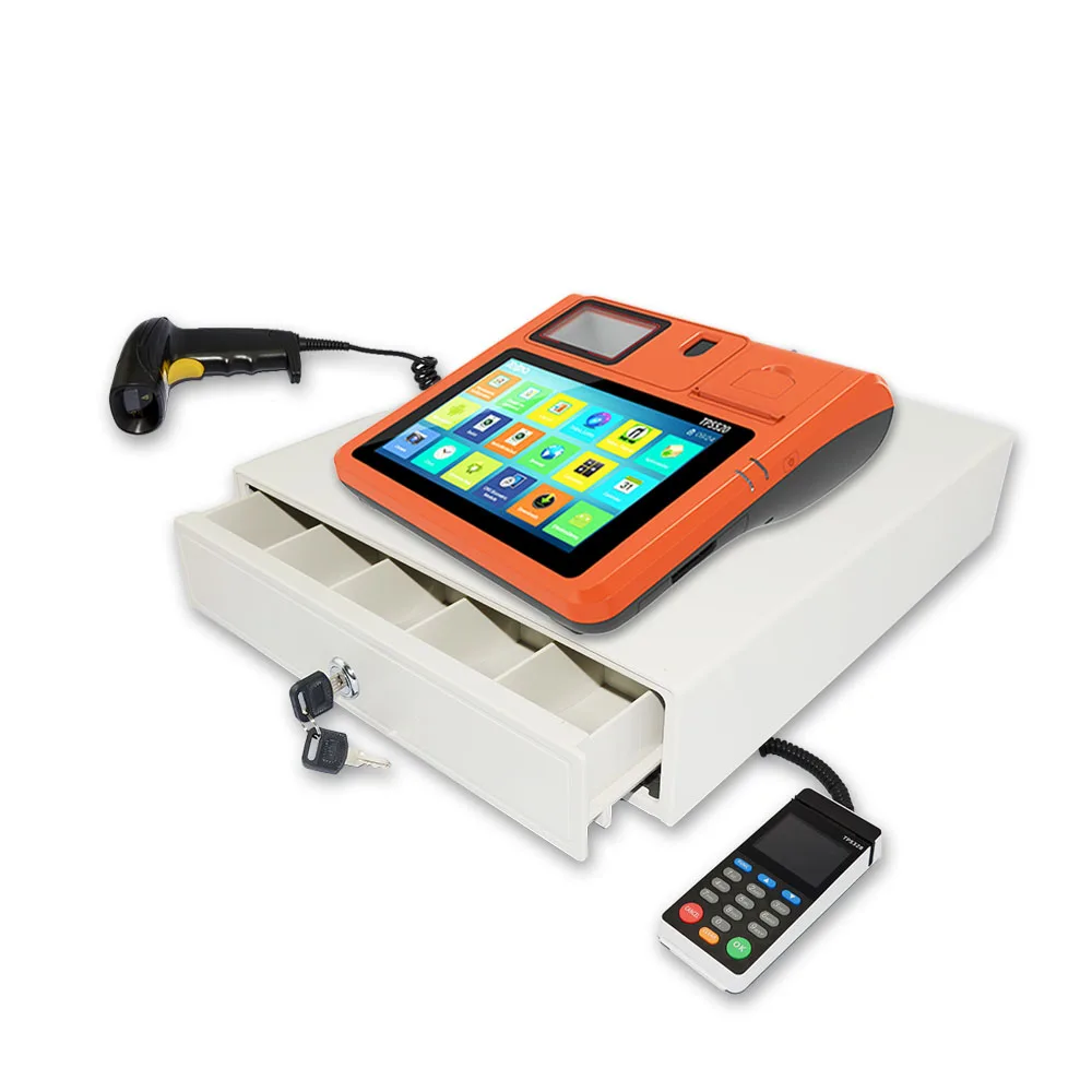 

Telpo TPS520 Cashless Payment Android Cash Register With Thermal Printer