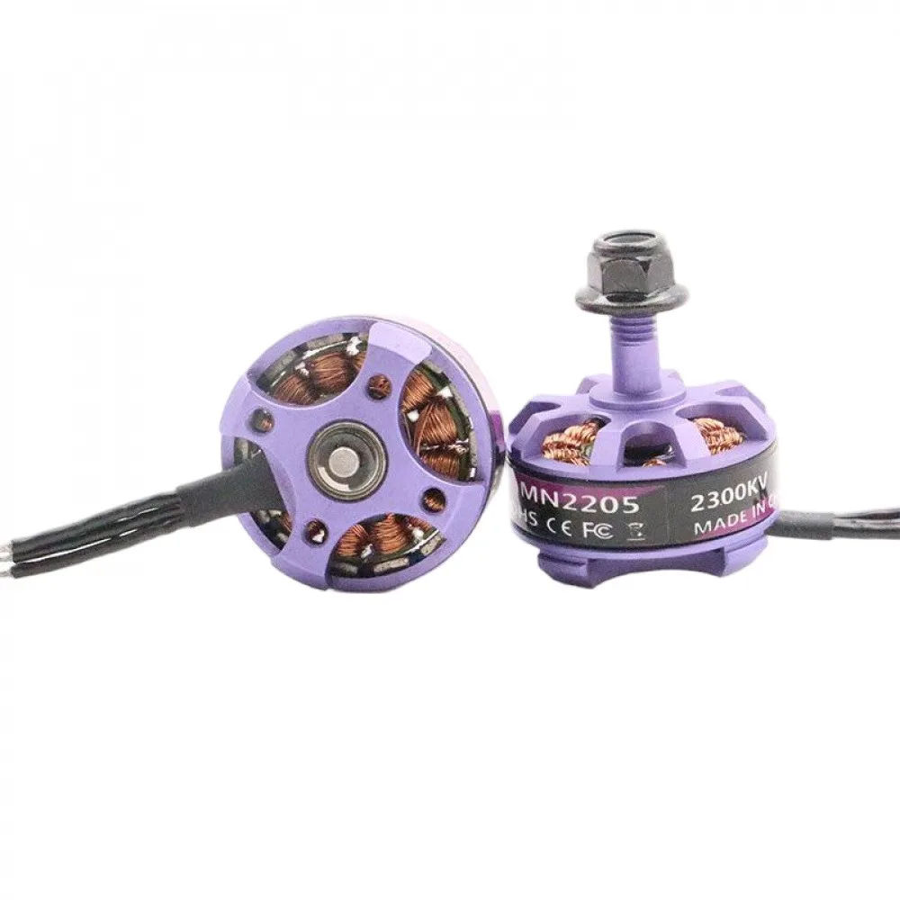 1PCS MN2205 2300KV Brushless Motor 5inch FPV Racing Drone Motor 3-4S CW CCW Thread 2205 Stator Brushless Motor for Quadcopter