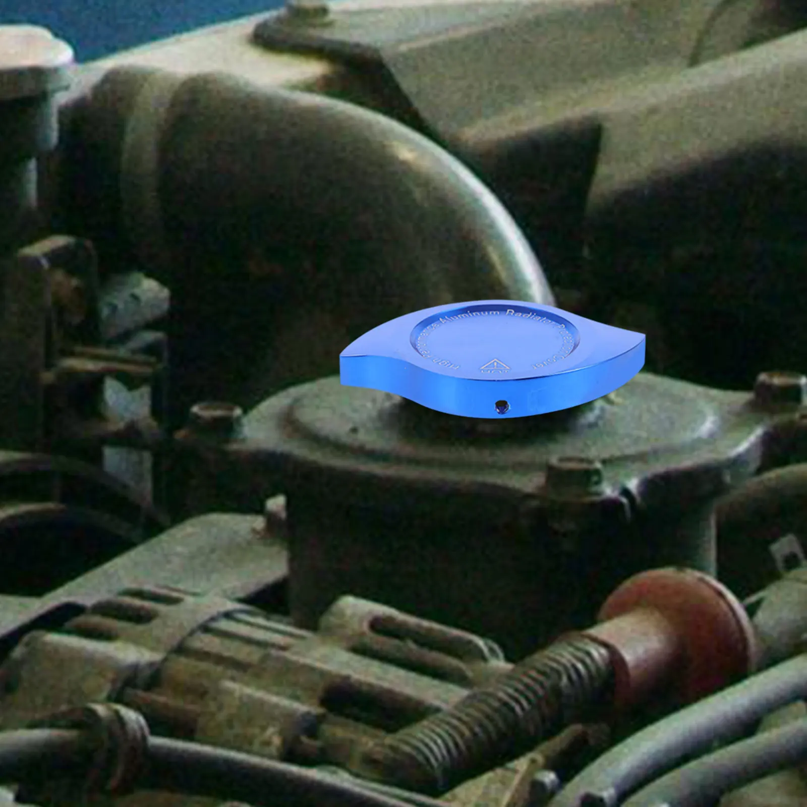 

Radiator Cover Water Tank Decoration Coolant Reservoir Cap Replacement Car Engine Cooling Blue Caps