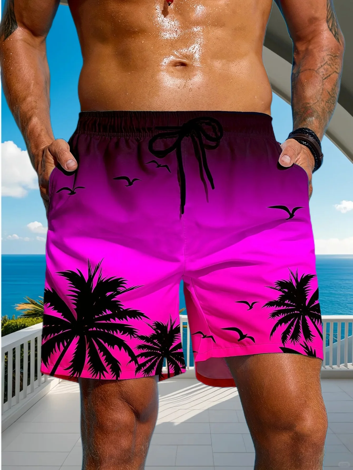 خمر النبات ثلاثية الأبعاد المطبوعة مجلس السراويل رجل النخيل الجرافيك سراويل قصيرة الصيف هاواي تنفس السباحة جذوع الاطفال فضفاض الجليد السراويل