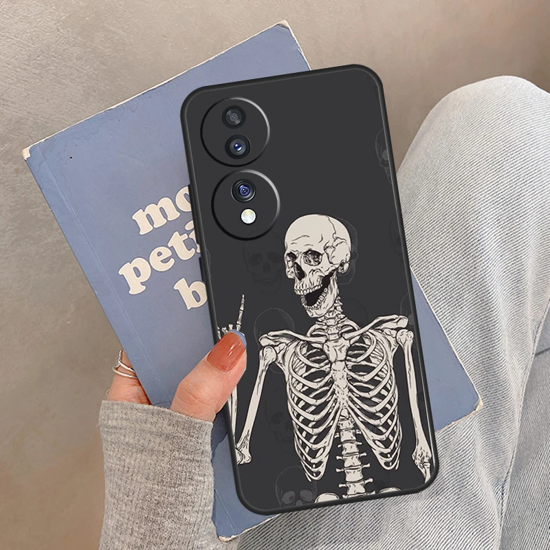 حافظة تشريح الهيكل العظمي الطبي لهاتف Honor Magic 8 7 6 5 Pro Cover For Honor 400 200 X9c X9b X9a X8a X8b 50 70 90 Lite