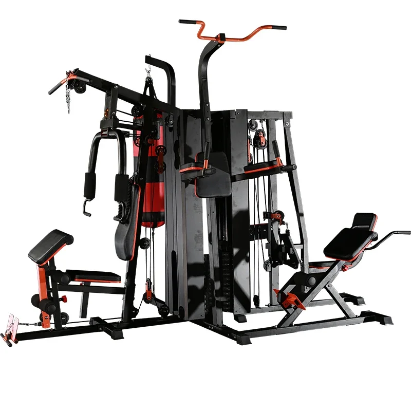 The Most Assured Quality Body Building Equipment 5 Station Home Gym Multi Functional Home Gym Machine For Fitness