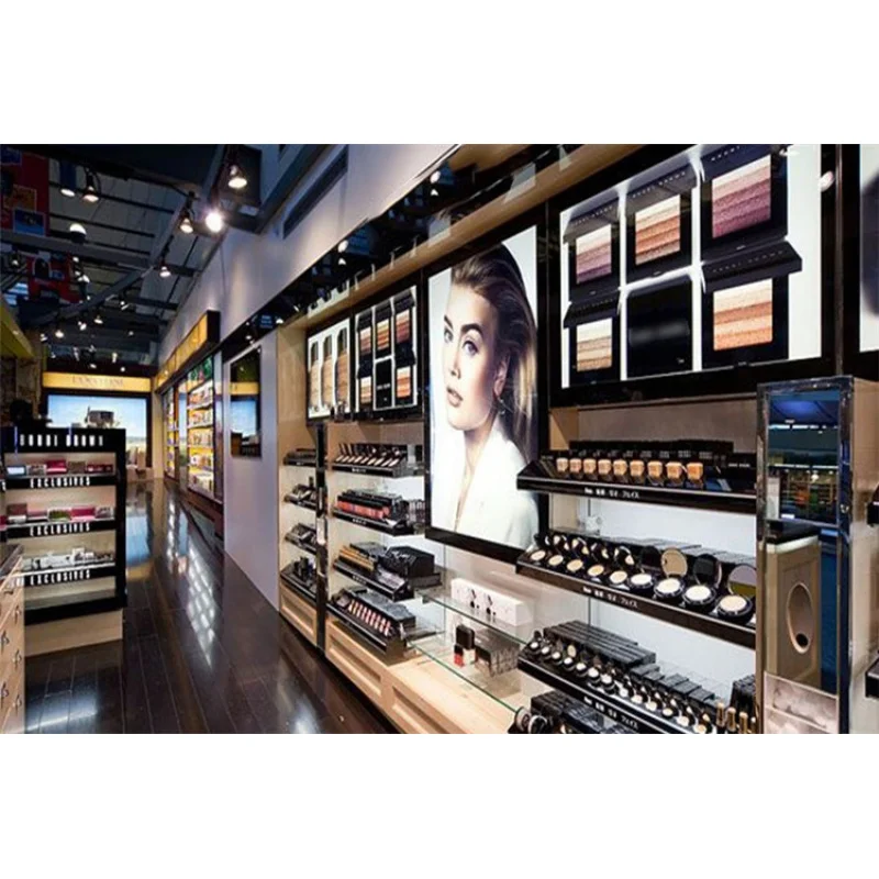 custom.Modern Makeup Store  Display Shelf Shop Interior Layout Decoration Design Customized Cosmetics Store Furniture