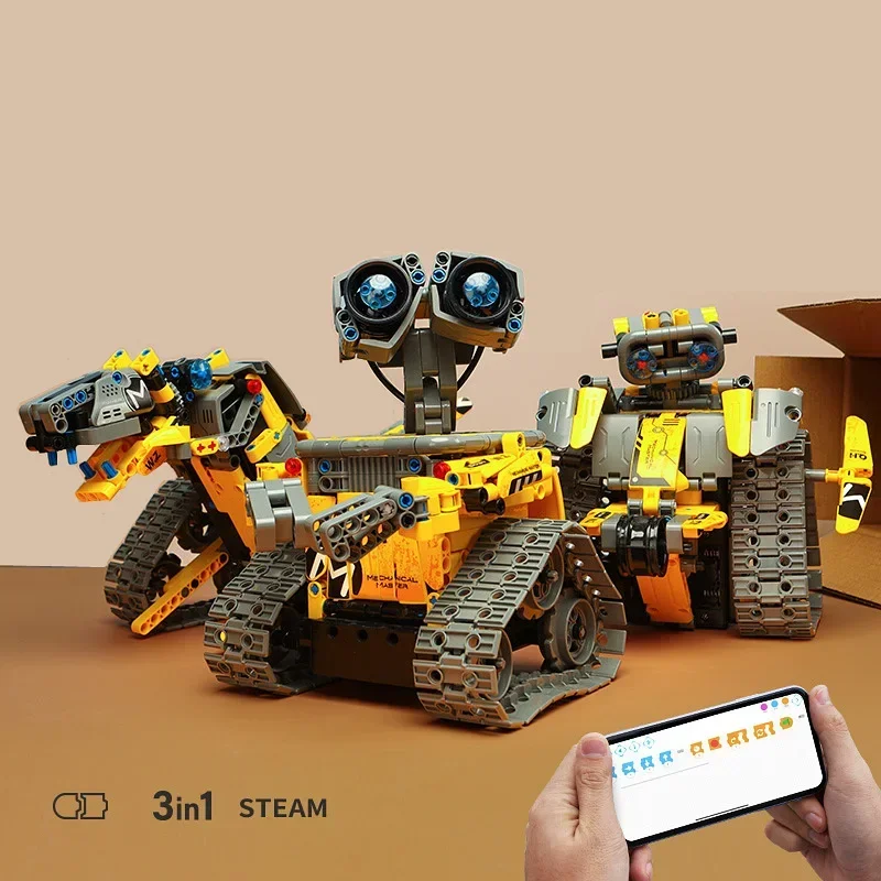 3 in 1 APP RC Technical Blocks Robot Block Space Droid 2.4GHz Model Building Brick Friends Gift Kid Birthday Christmas