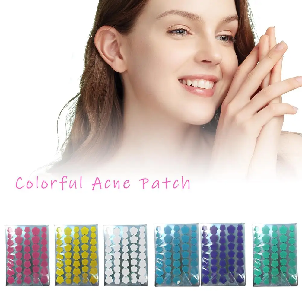 Patch per l'acne invisibile colorata i segni dell'acne impermeabili coprono la cura della pelle riparano la guarigione dell'acne che assorbe i punti neri dei brufoli