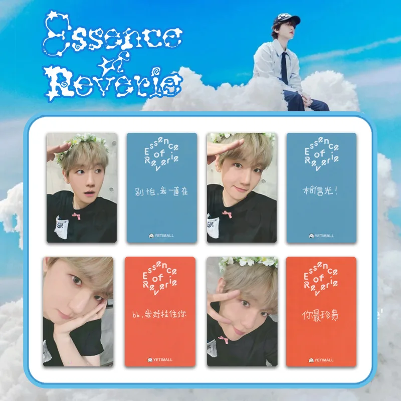 4 szt./zestaw BAEKHYUN Fotokarty Pop-up Store Karty LOMO Karty z Selfie z Magazynów Kolekcje dla Fanów