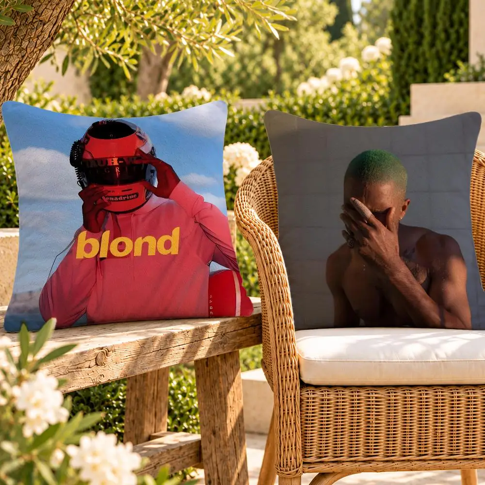 Singer Alternative RnB Frank Ocean Cushion Cover Soft Plush Throw Pillow Cover Washable Sofa Bed Patio Chair Home Decor