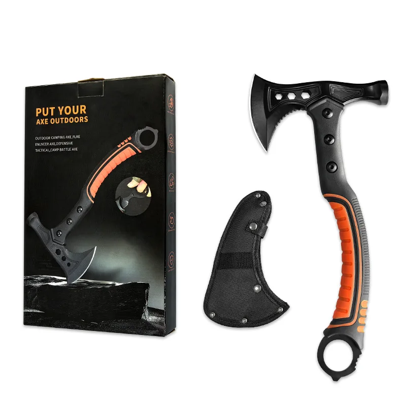 Lightweight shock-absorbing axe, steel blade, outdoor camping, tree cutting, woodworking, firefighting, mountain cutting axe