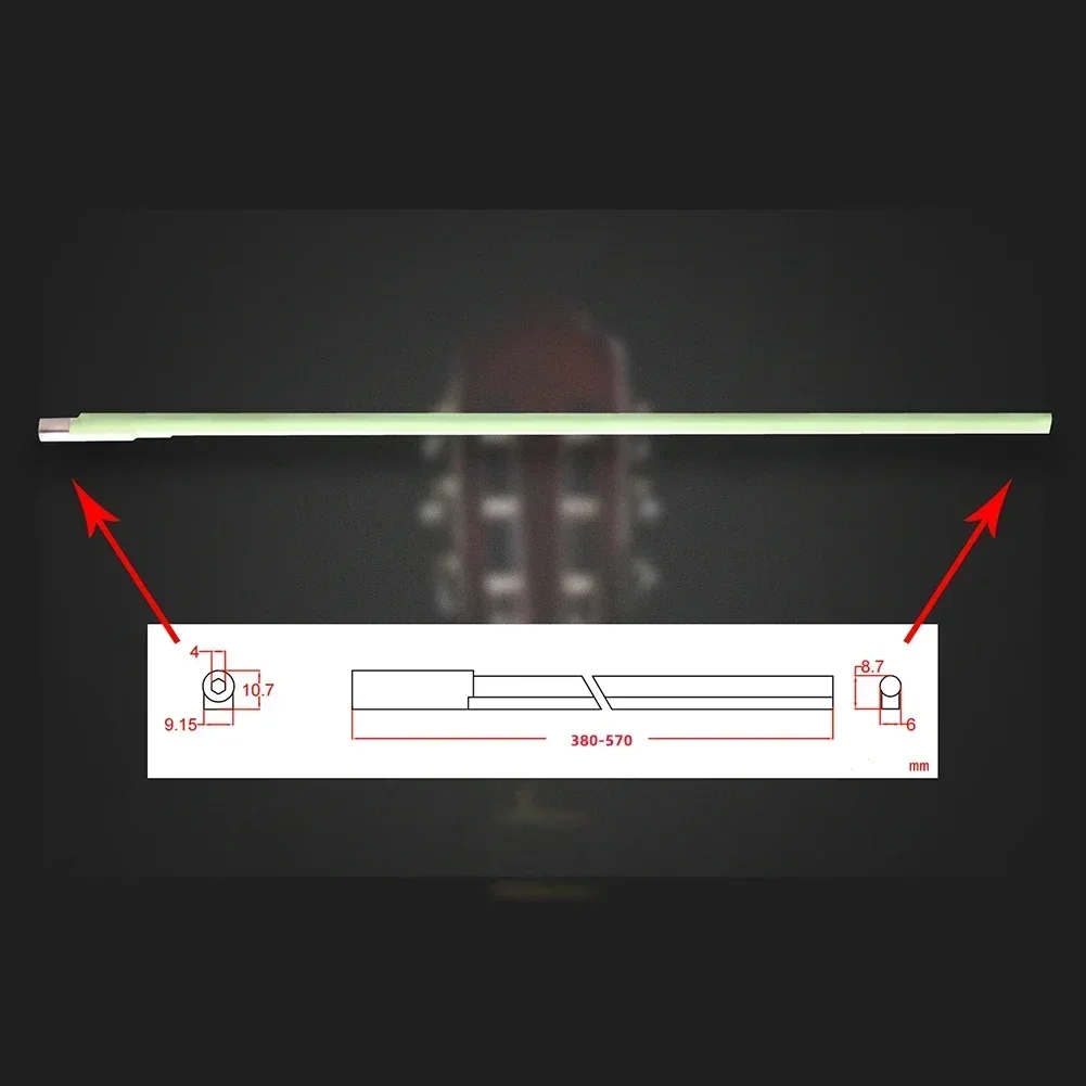 

Gear & Builder Guitar Truss Rod 1 Set 380mm/14.9in 420mm/16.5in 440mm/17.3in 570mm/22.4in Dual Acting Two Way With Wrench