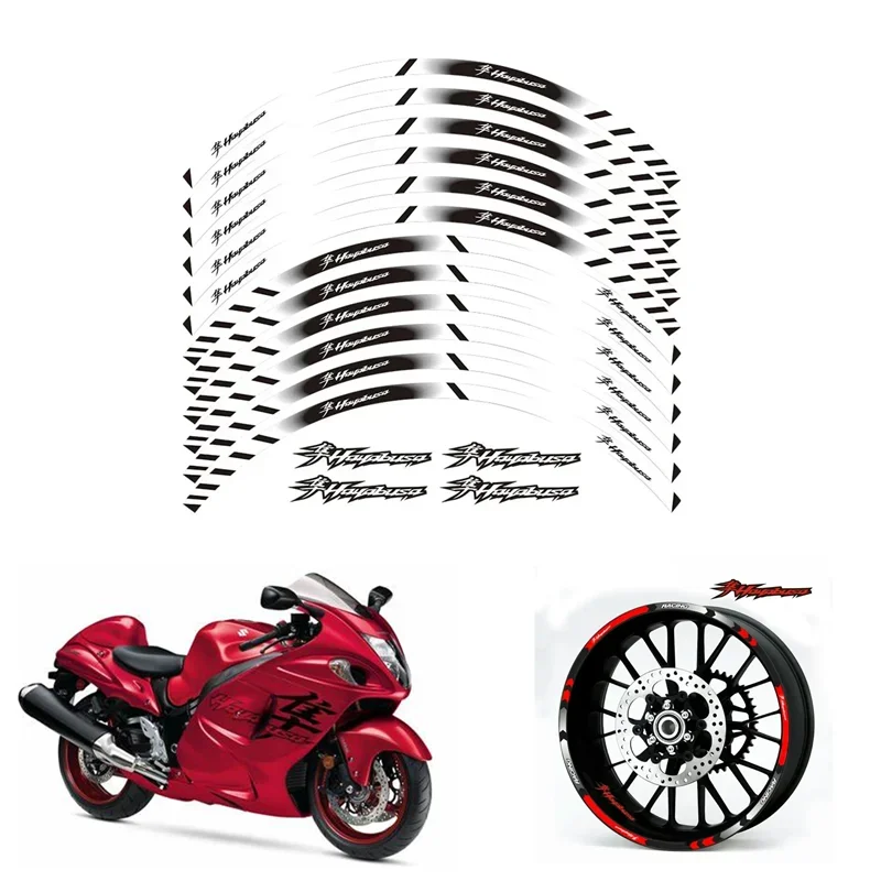 For Suzuki Hayabusa GSXR 1300 Motorcycle Parts Contour Wheel Decoration Decal Sticker - A