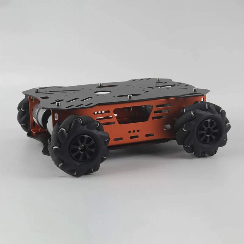 Robô metal carro inteligente McNamun roda carro inteligente chassi de carro de alumínio versão de metal