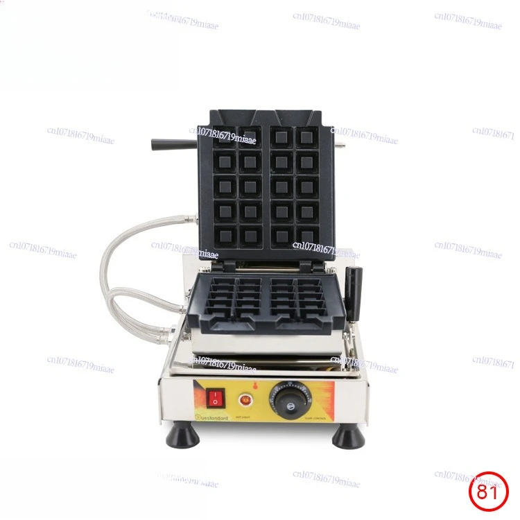 Electric Griddle Pan with Large Grid for Waffles and Pancakes, Non-Stick Breakfast Maker, Commercial Electric Snack Oven