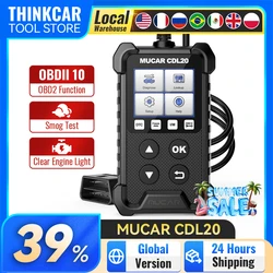 MUCAR CDL20 OBD2 Scanner Professional Auto Engine System Diagnostic Tool Lifetime Free Automotive DTC Lookup Code Reader