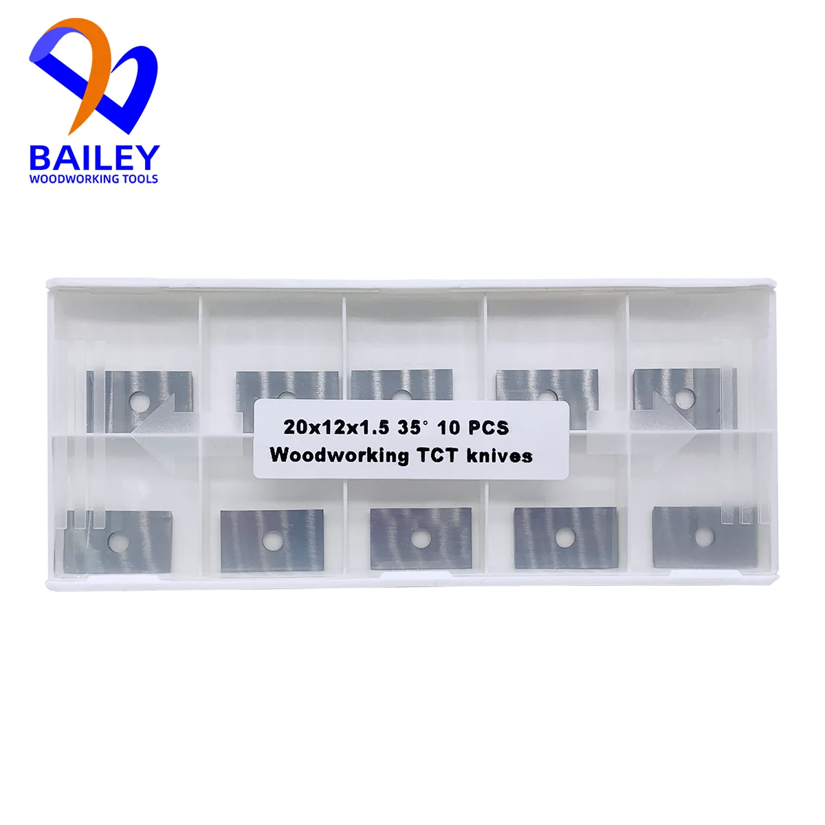 BAILEY 10PCS 20x12x1.5mm Scraping Blade Trimming Knife Fully Automatic Woodworking Tool for Edge Banding Machine