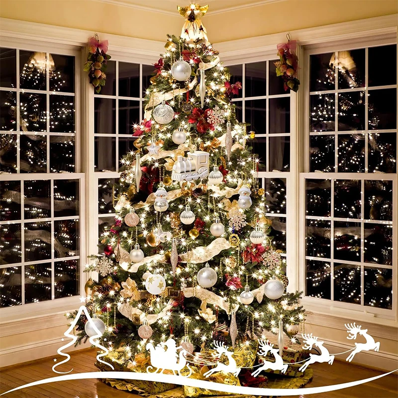 1 doos 3-6 cm Kerstballen Ornament Set Kerstboom Opknoping Hanger Ornamenten voor Thuis Thema Party Nieuwjaar gift Noel Navidad