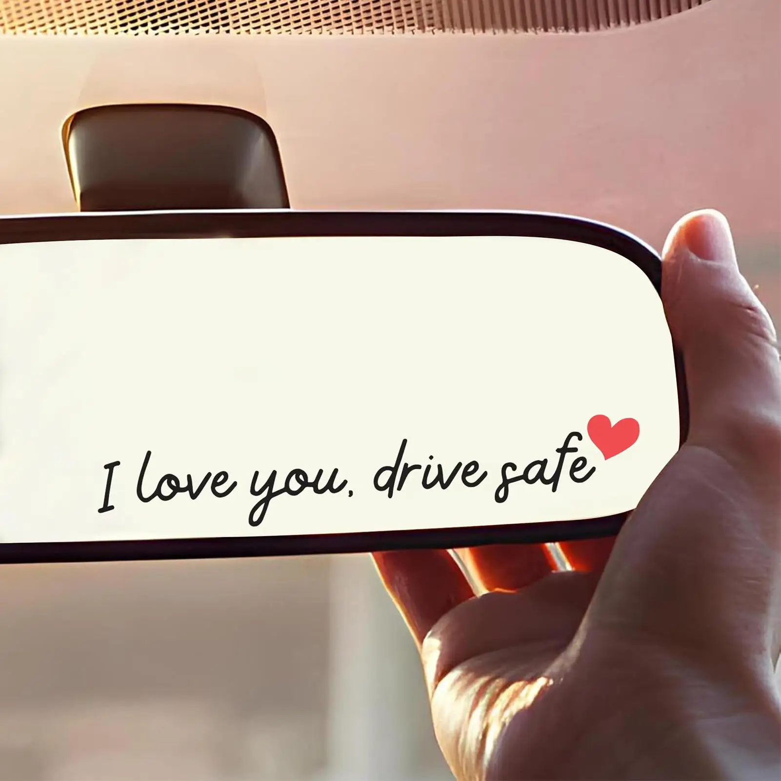 Rear View Mirror Sticker 3 Pieces Waterproof Automotive Rear View Mirror Decoration Car Stickers For Truck Laptop Interior Daily view 3