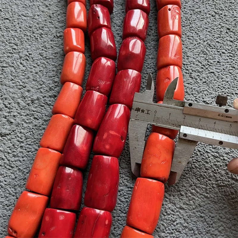 Rare 100% Natural Big Large Orange Red Coral Smooth Round Huge Loose Stone Beads For Jewelry Making Design Gemstone